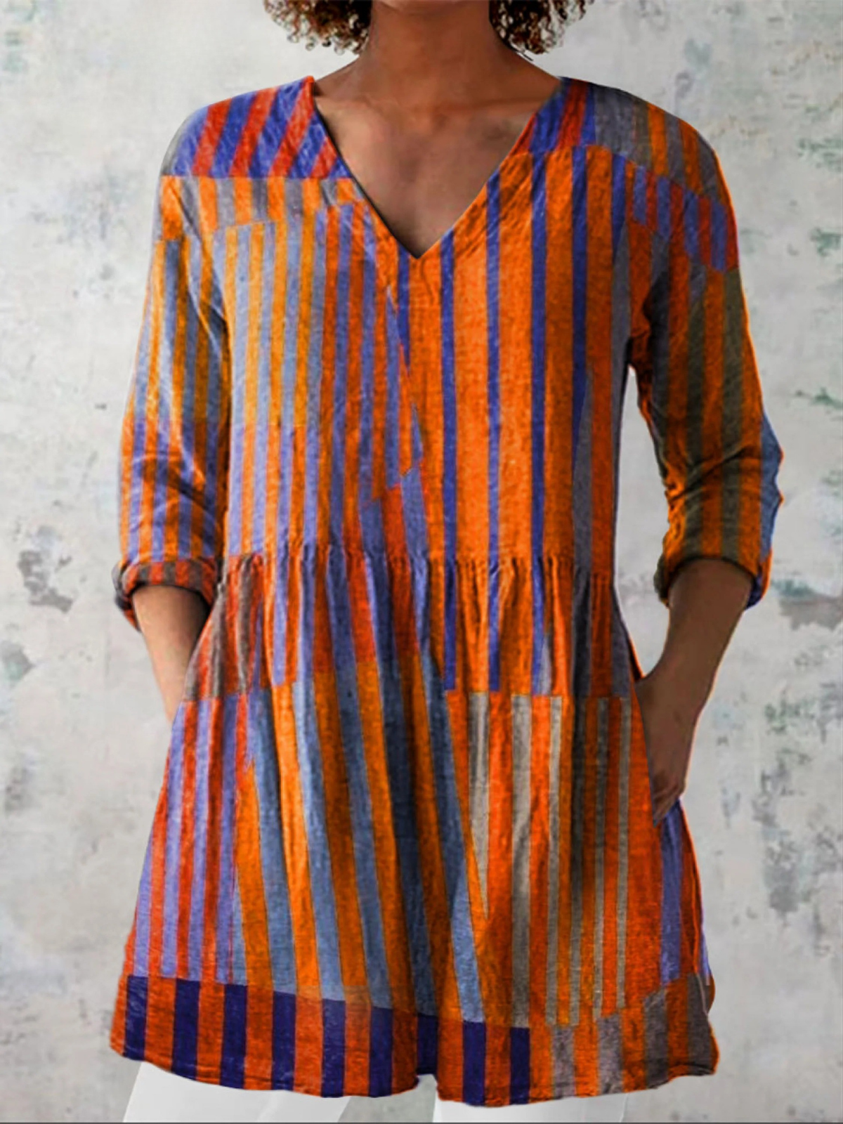 Nadia | Long V-Neck Shirt