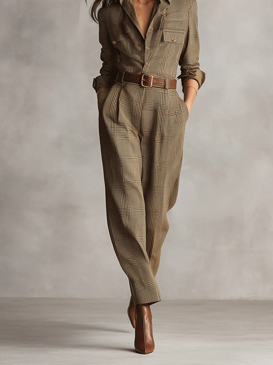 Sienna™ – Tweed Utility Jumpsuit